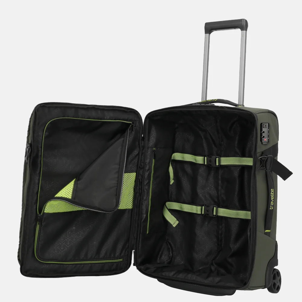 Travelite Briize reistas op wielen 55 cm khaki bij Duifhuizen