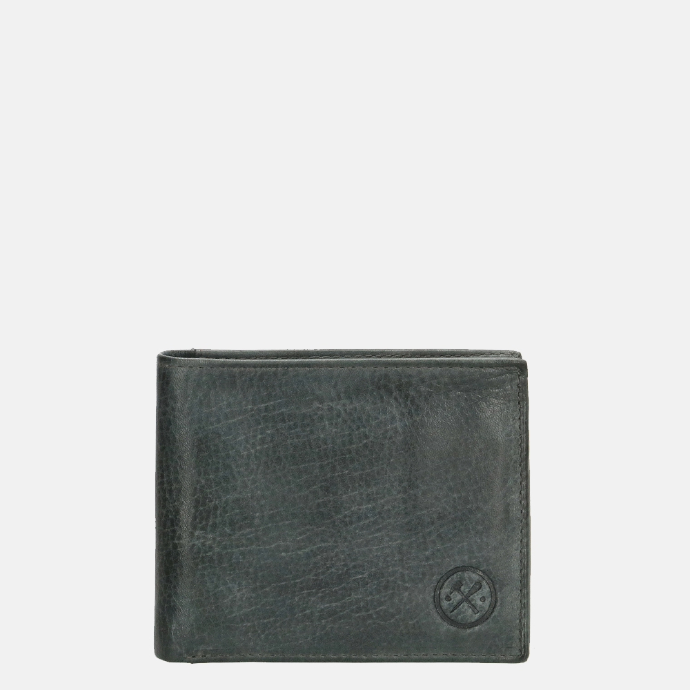 Hide & Stitches billfold grey bij Duifhuizen