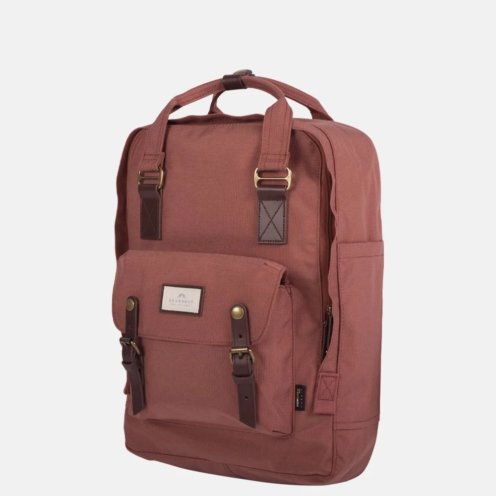 Doughnut Macaroon Cordura rugzak L 15 inch chestnut bij Duifhuizen