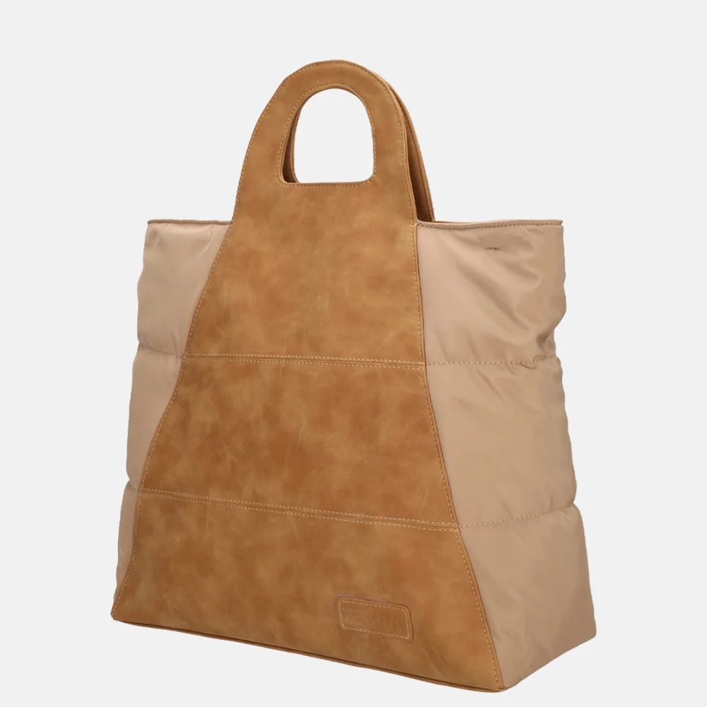 Zebra Trends Selene handtas M camel bij Duifhuizen