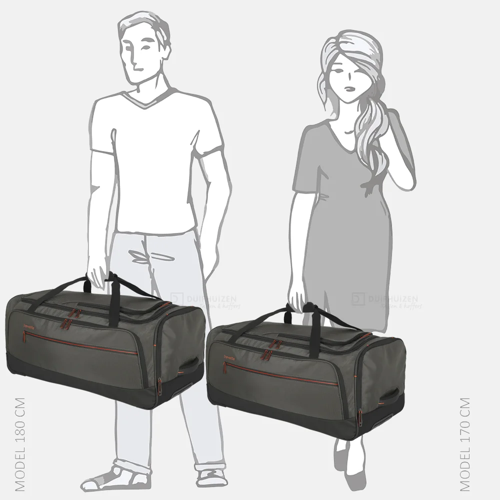 Travelite Crosslite 5.0 reistas op wielen L dark olive bij Duifhuizen