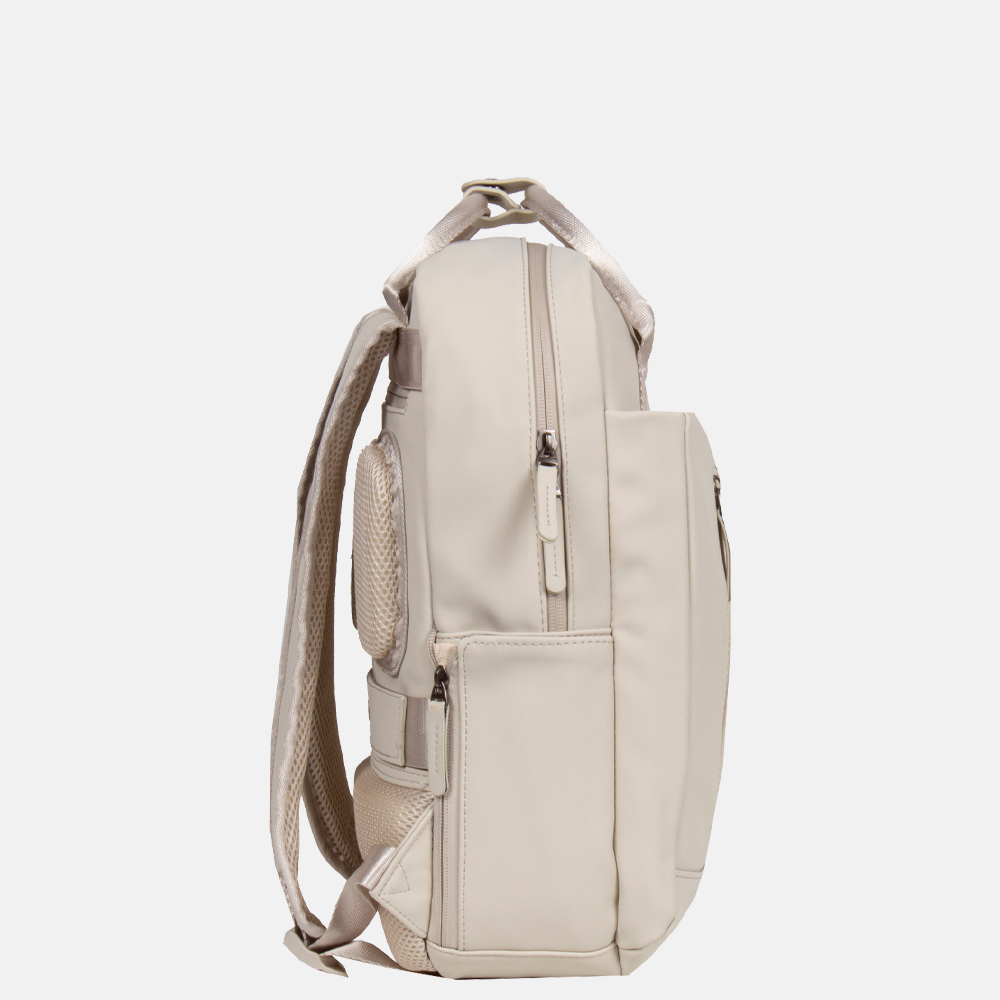 New Rebels Harper rugzak 13.3 inch beige bij Duifhuizen