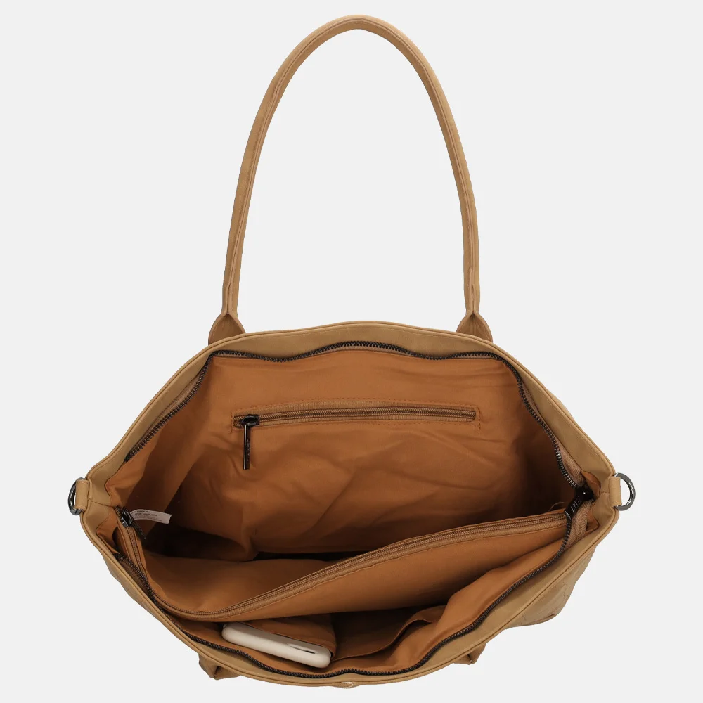 Zebra Trends Mirjam shopper camel bij Duifhuizen