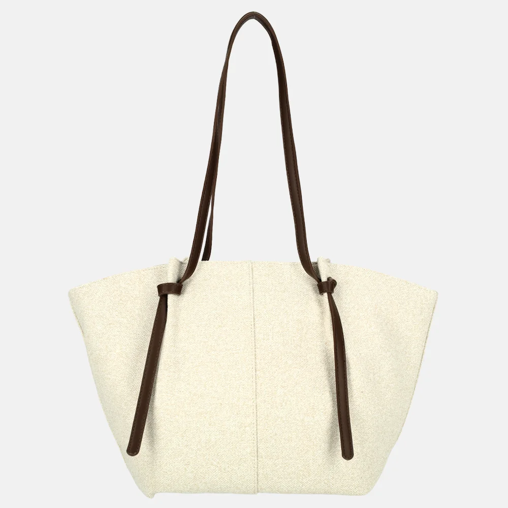 Firenze shopper beige/coffee bij Duifhuizen