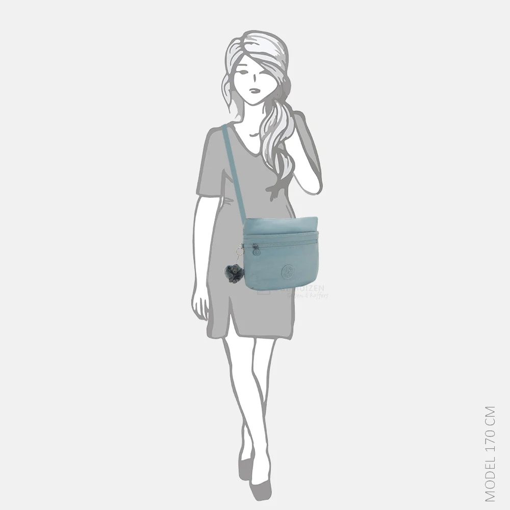 Kipling Arto crossbody tas hideaway relaxed grey bij Duifhuizen