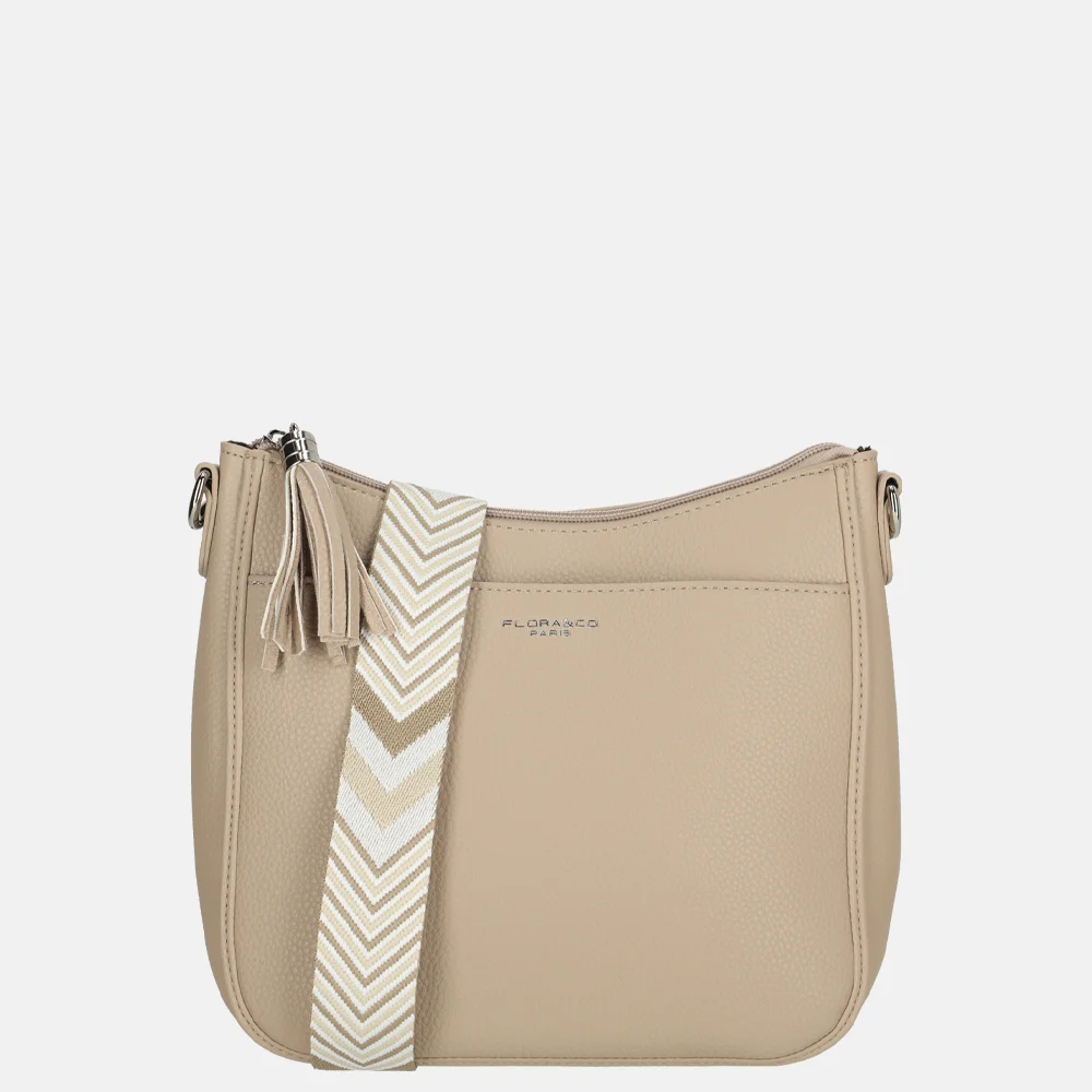 Flora & Co crossbody tas beige