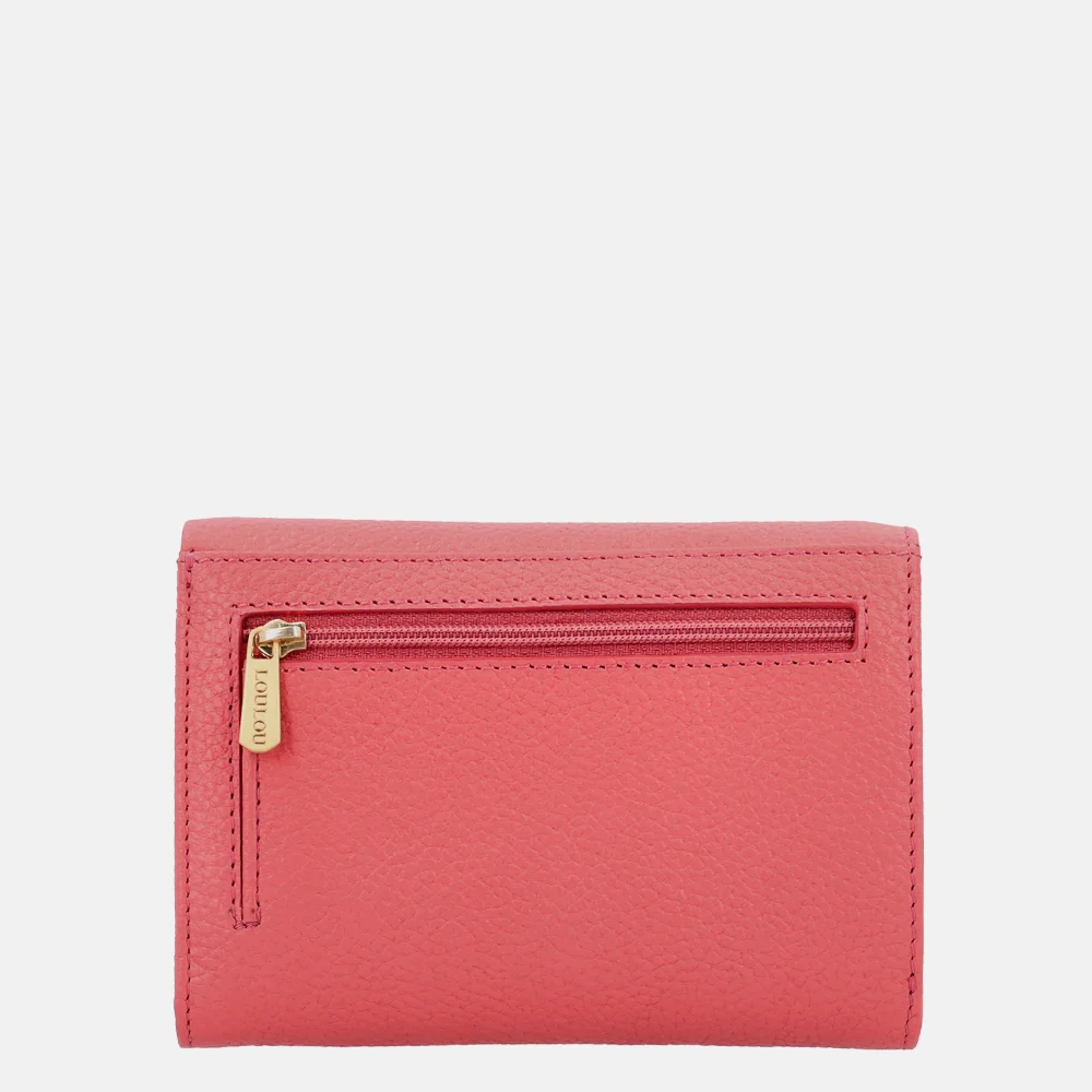 Loulou Essentiels Petite Fleur portemonnee S grapefruit bij Duifhuizen