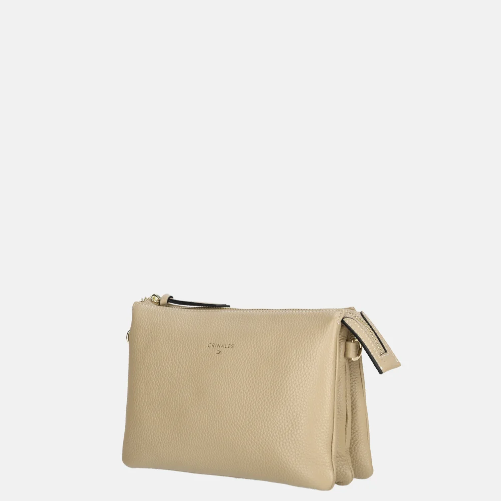 Crinkles crossbody tas sabbia bij Duifhuizen