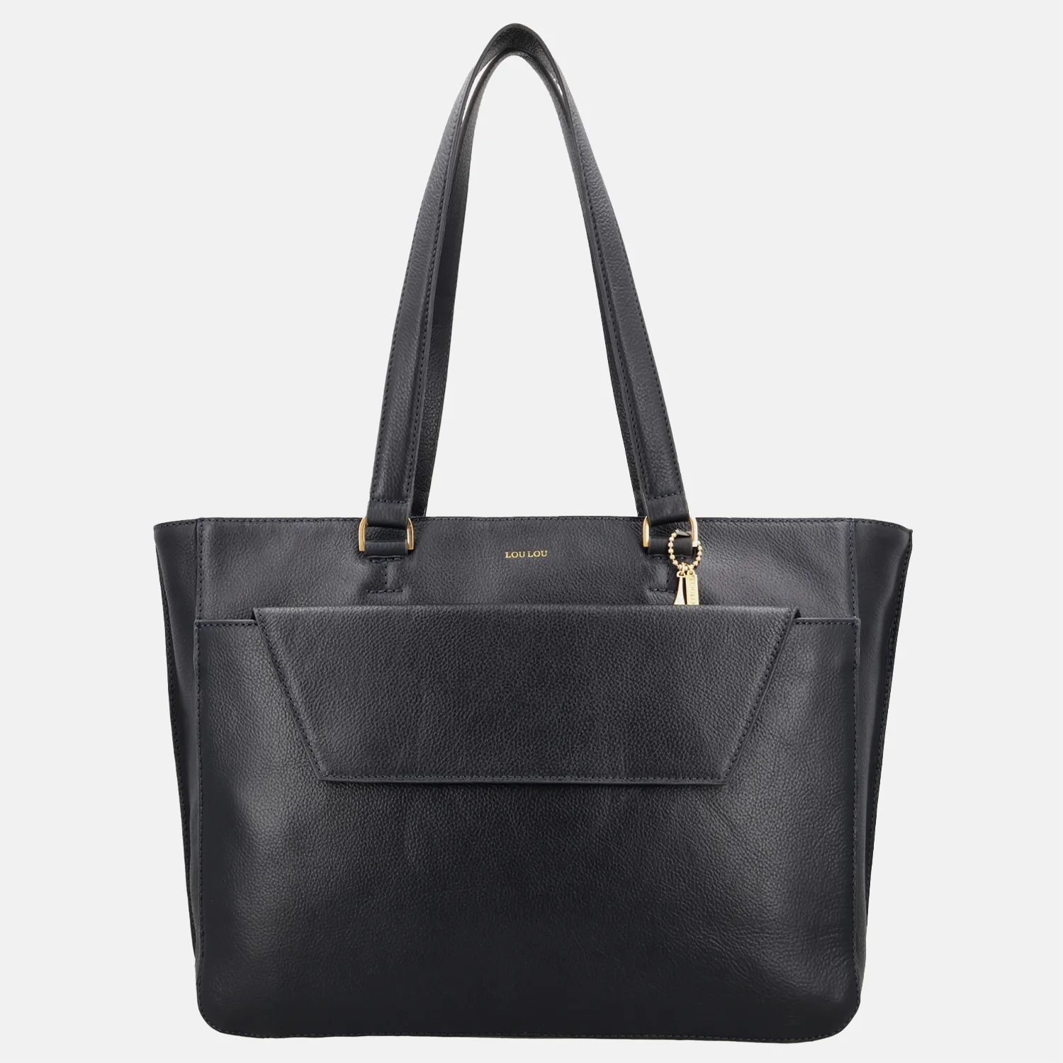 Loulou Essentiels Celine shopper 15.6 inch dark navy bij Duifhuizen