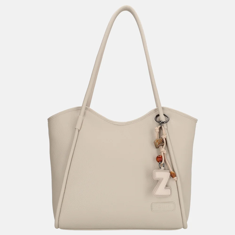 Zebra Trends Sofie shopper met laptopvak 13 inch creme bij Duifhuizen