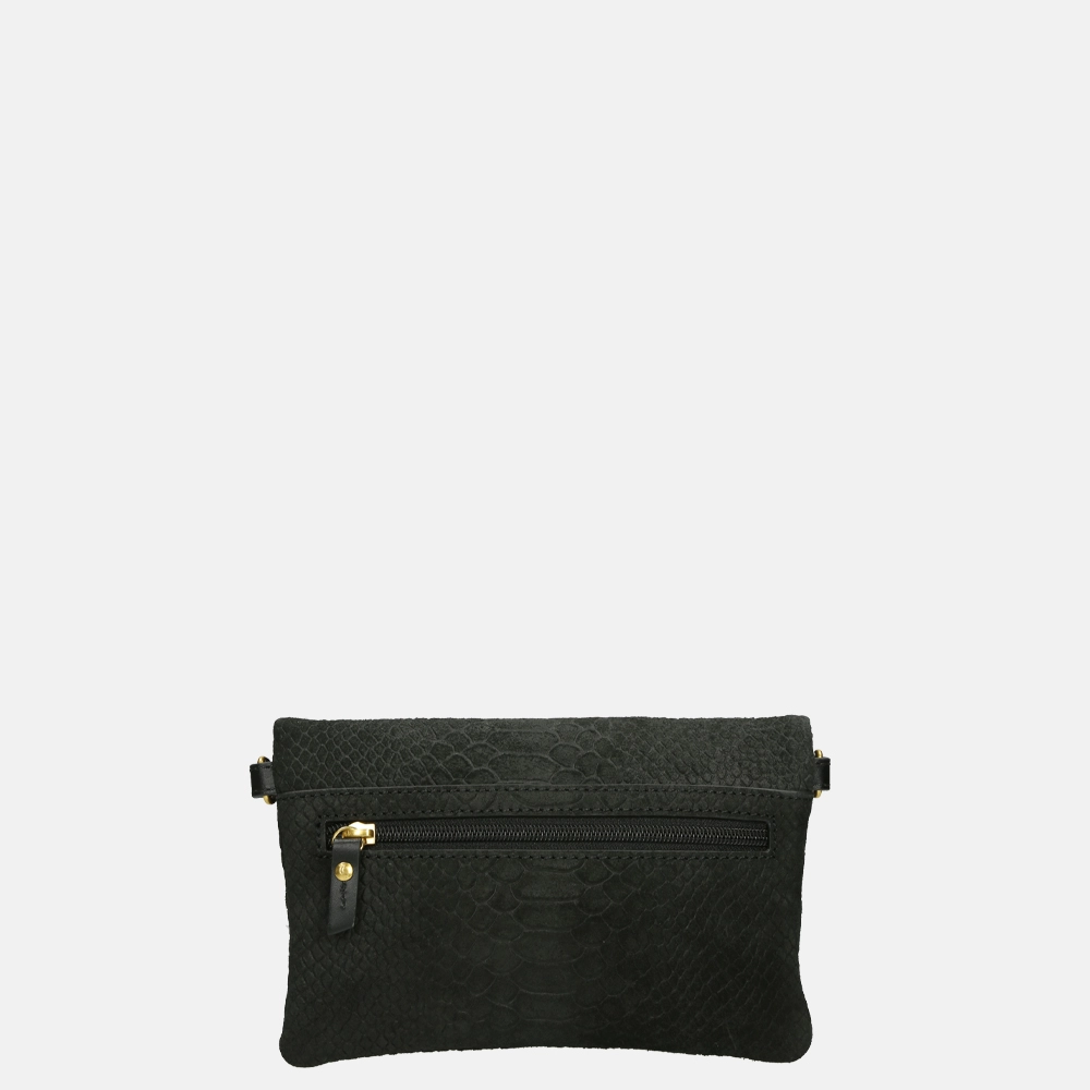 Loulou Essentiels Sugar Snake crossbody tas black bij Duifhuizen