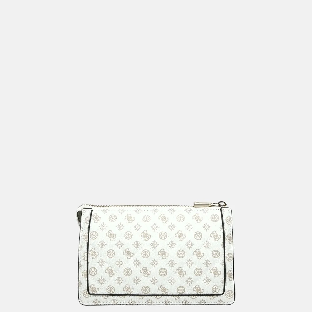 Guess Abey Multi crossbody tas white logo bij Duifhuizen