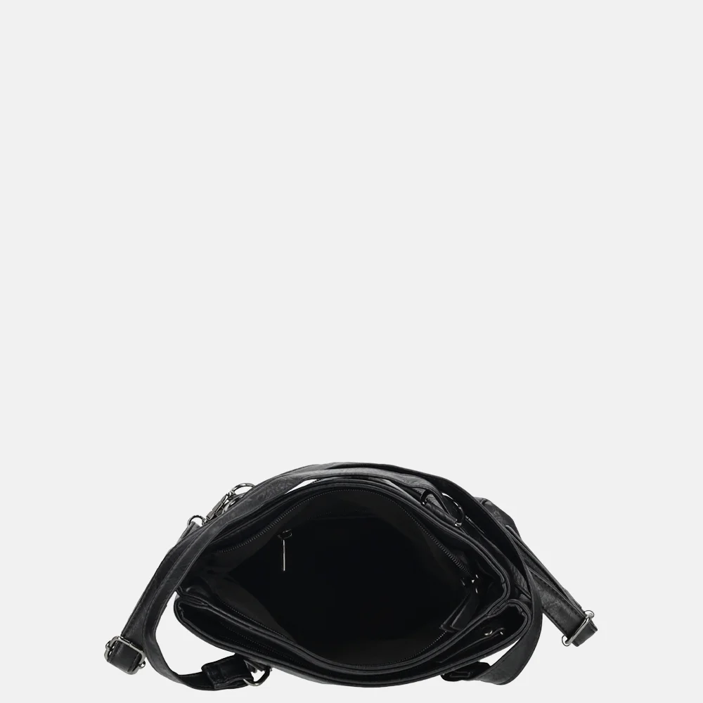 Enrico Benetti Julia rugzak/schoudertas zwart bij Duifhuizen