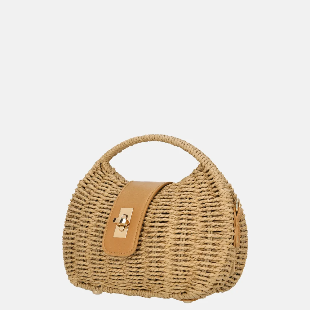 Firenze handtas riet khaki bij Duifhuizen