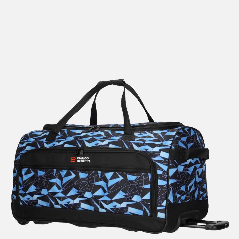 Enrico Benetti Santa Cruz wieltas 55 cm black aqua bij Duifhuizen