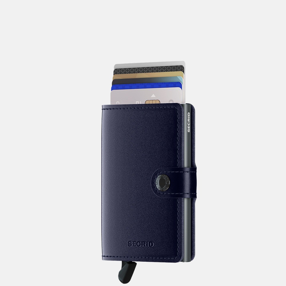 Secrid Miniwallet pasjeshouder metallic blue bij Duifhuizen
