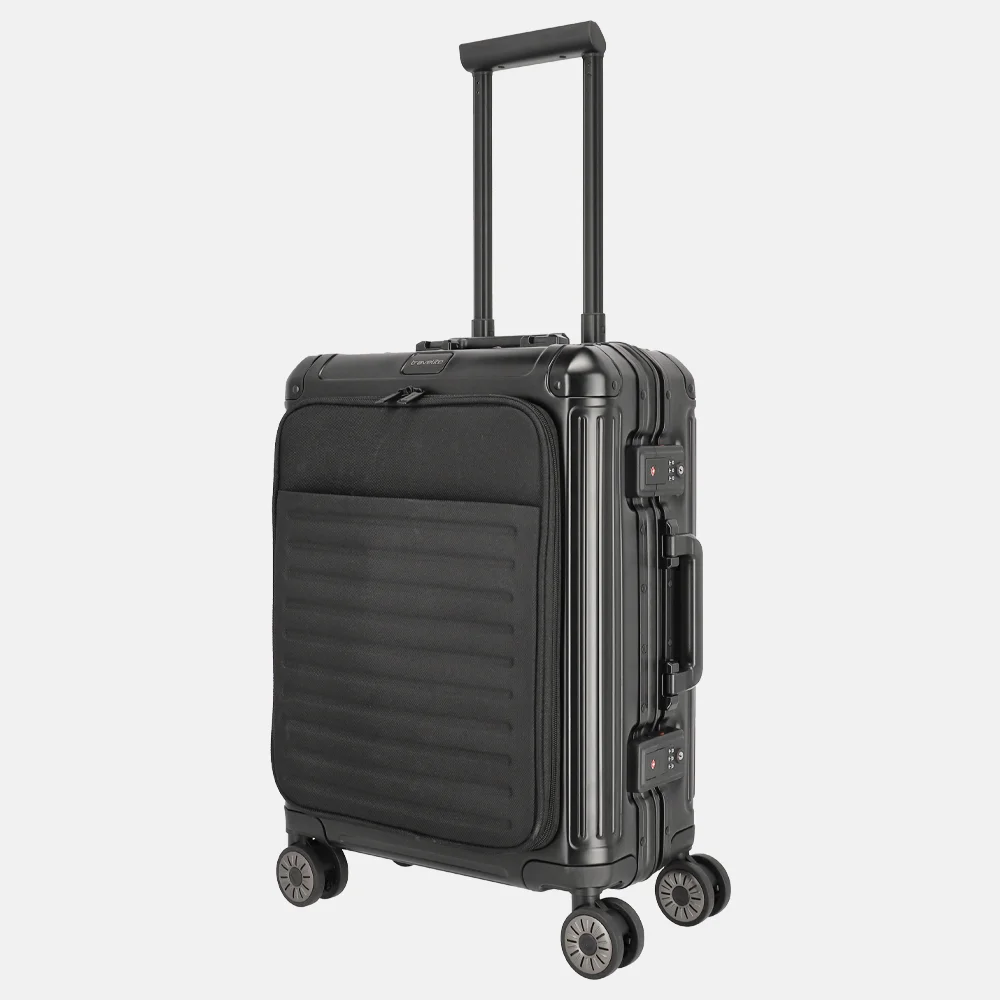 Travelite Next Frontpocket handbagage koffer 55 cm black bij Duifhuizen