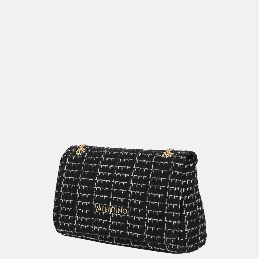 Valentino Bags Tweed crossbody tas nero/multicolour bij Duifhuizen