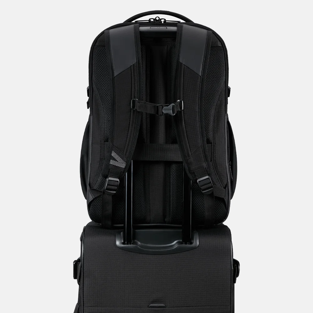 Samsonite Roadseeker laptoprugzak L 17 inch expandable deep black bij Duifhuizen