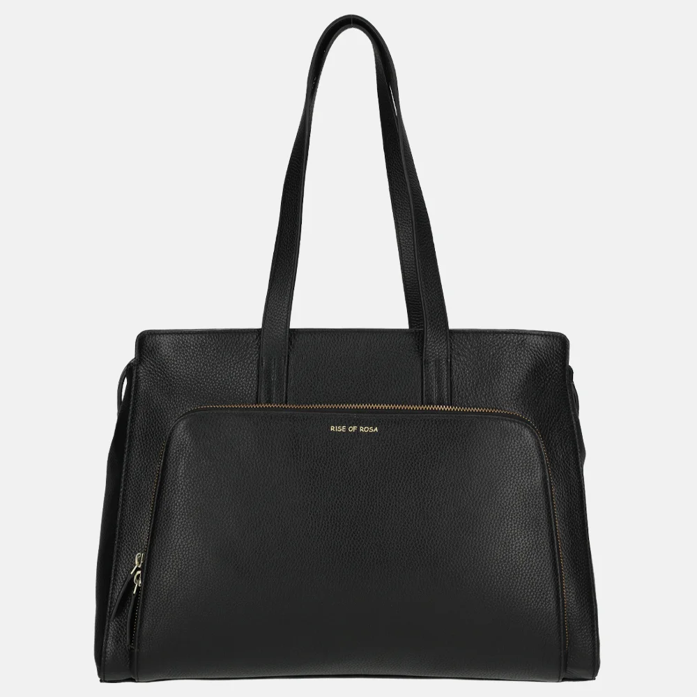 Rise of Rosa laptoptas 16 inch zwart bij Duifhuizen