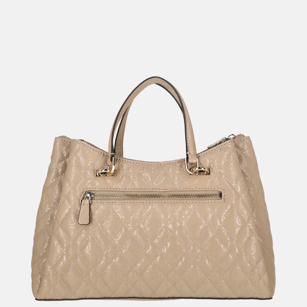 Guess Girlfriend satchel schoudertas Pale Mocha bij Duifhuizen