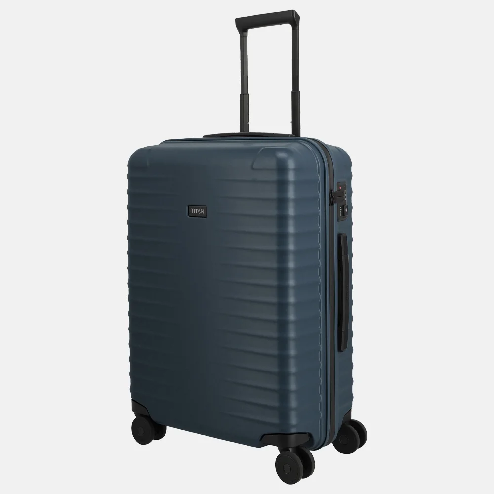 Titan Upgrade reiskoffer 65 cm midnight blue bij Duifhuizen