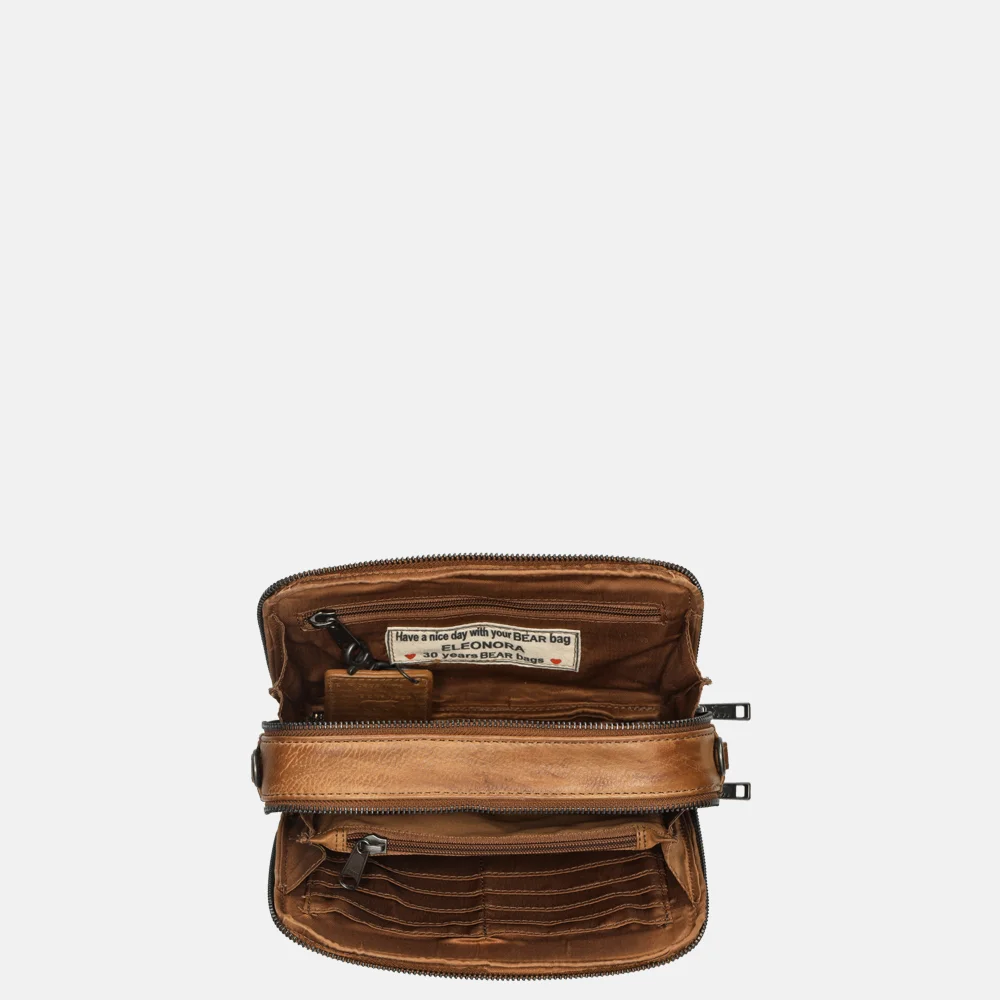 Bear Design crossbody tas cognac bij Duifhuizen