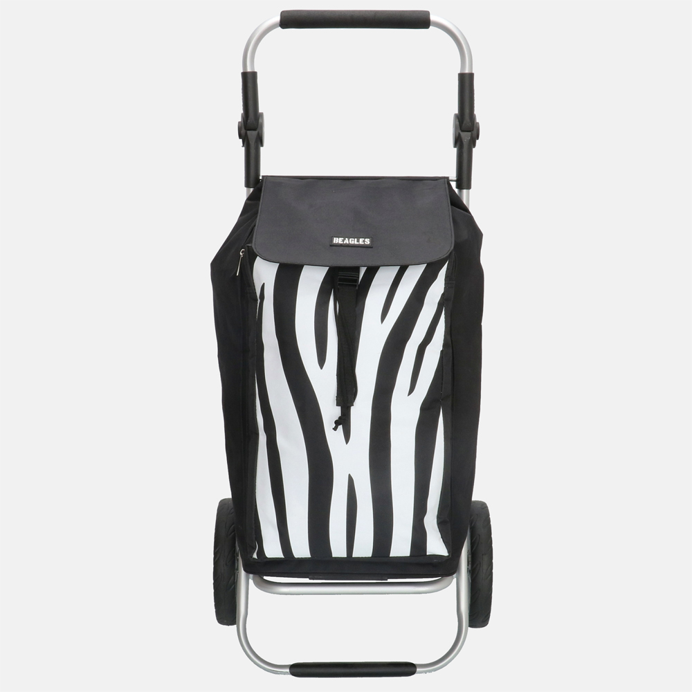 Beagles boodschappentrolley zebra print