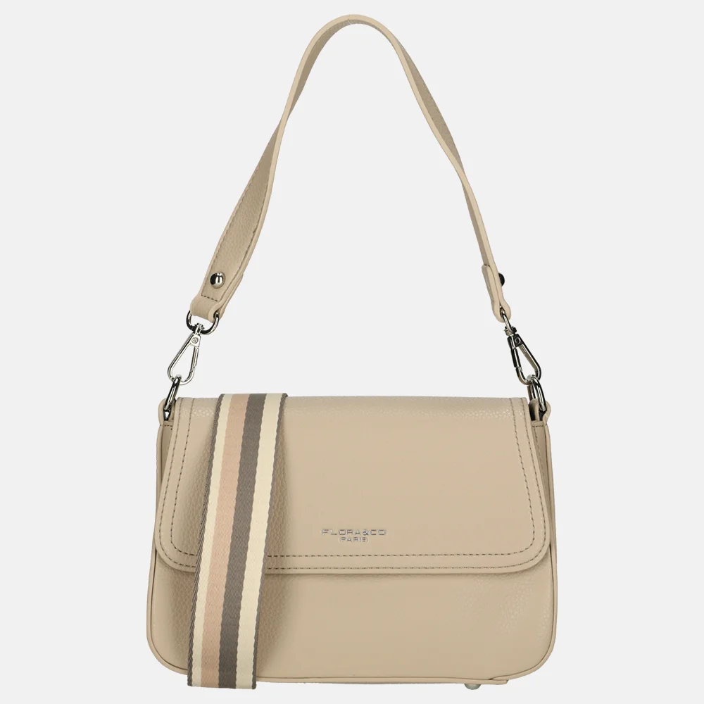Flora & Co crossbody tas beige