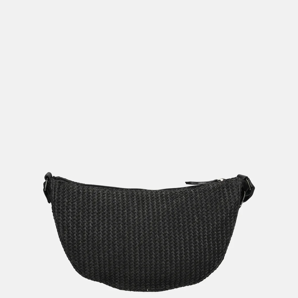 Enrico Benetti Raffia Banana crossbody tas zwart bij Duifhuizen