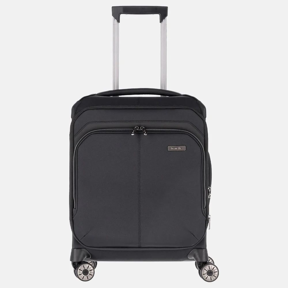 Travelite Priima handbagage koffer 55 cm black bij Duifhuizen