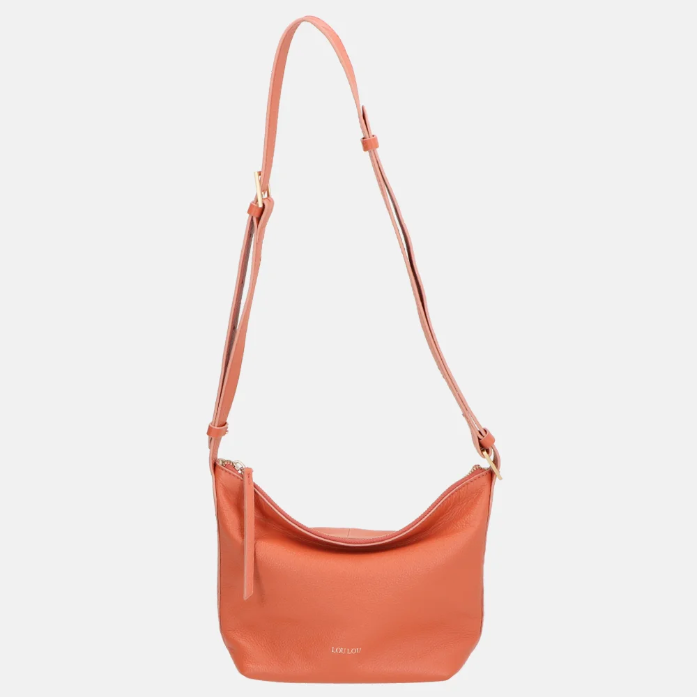 Loulou Essentiels Marie handtas apricot bij Duifhuizen