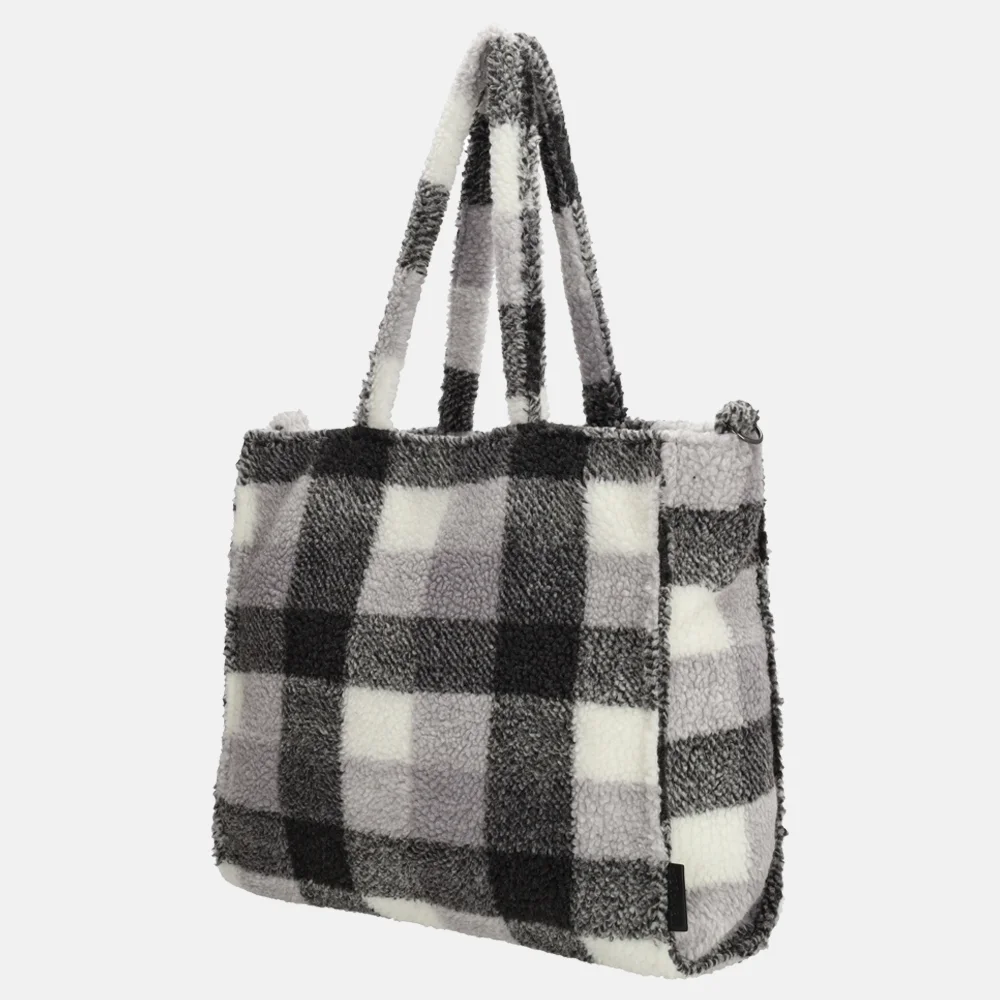 Beagles teddy handtas M grijs ruit bij Duifhuizen