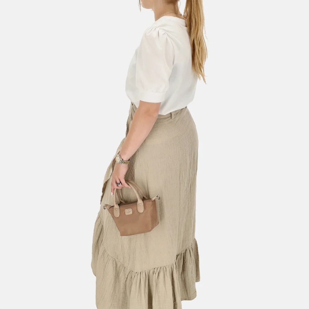 Charm London Buckingham Mono crossbody tas XS lichttaupe bij Duifhuizen