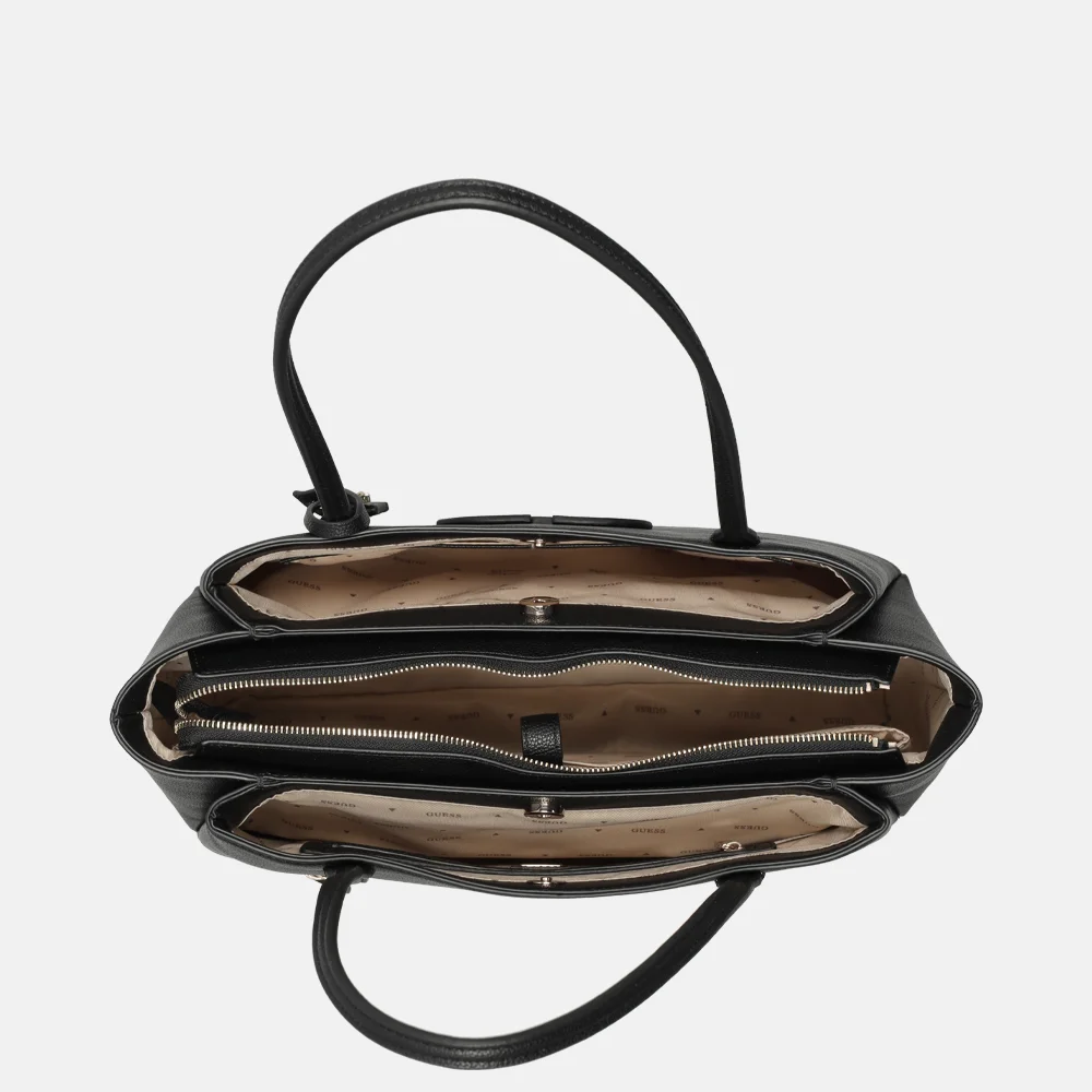 Guess Isola multi comp shopper black bij Duifhuizen