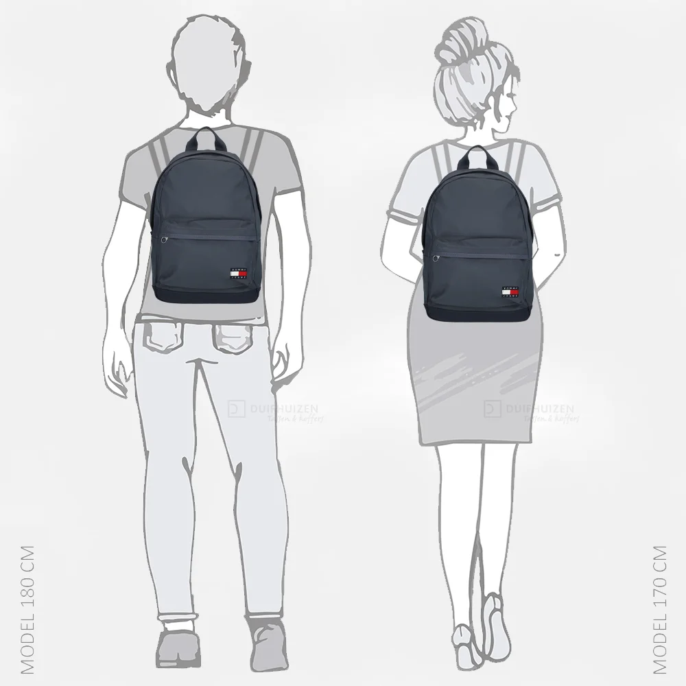 Tommy Hilfiger Daily Dome rugzak PPF navy fleet bij Duifhuizen