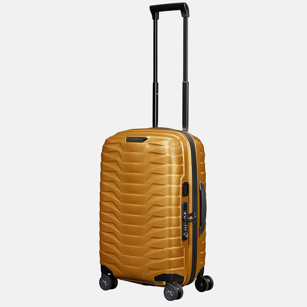 Samsonite Proxis expandable handbagage koffer 55 cm honey gold bij Duifhuizen