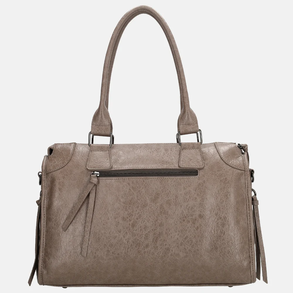 Charm London Berlin shopper L taupe bij Duifhuizen