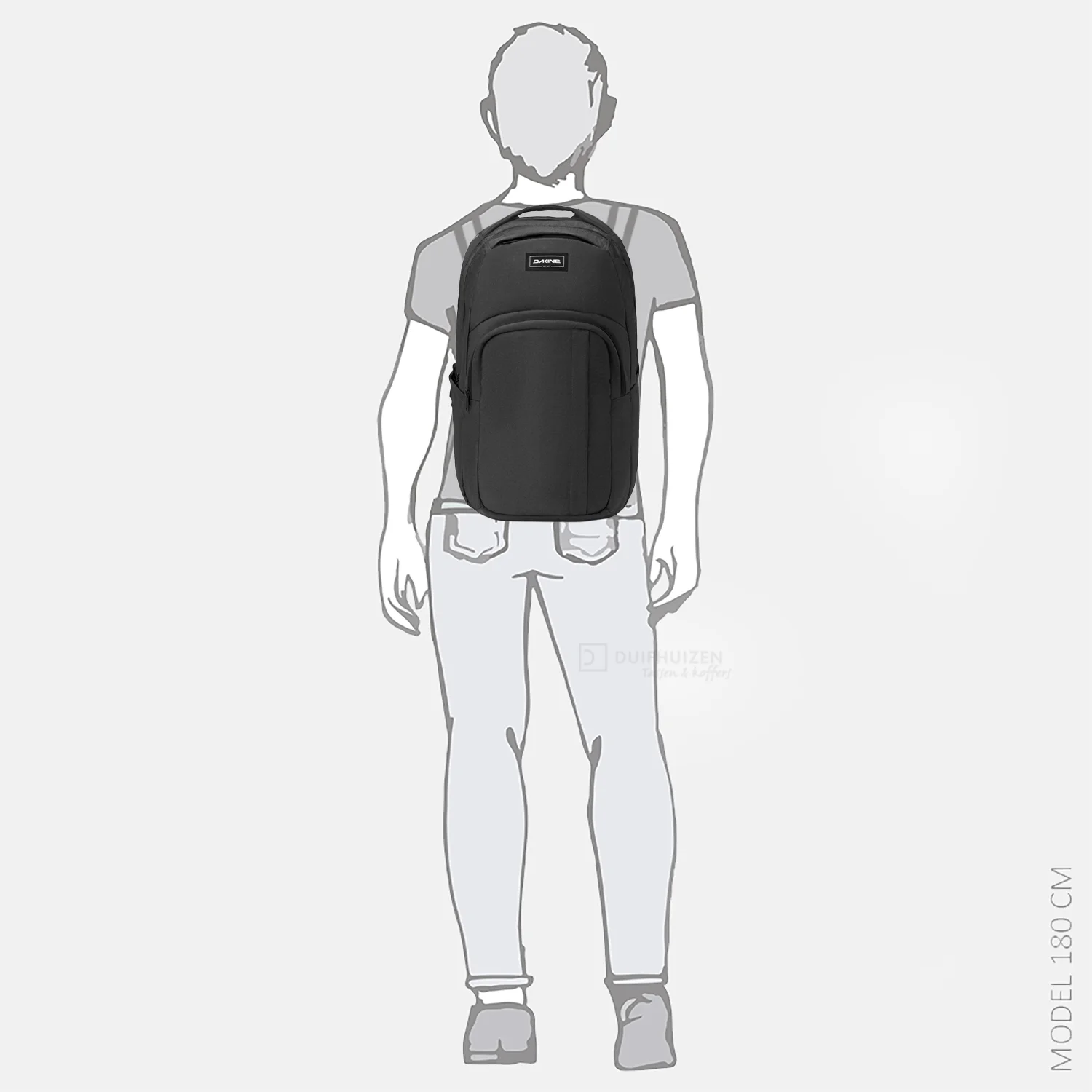 Dakine Campus Backpack rugzak 33L carbon heather bij Duifhuizen