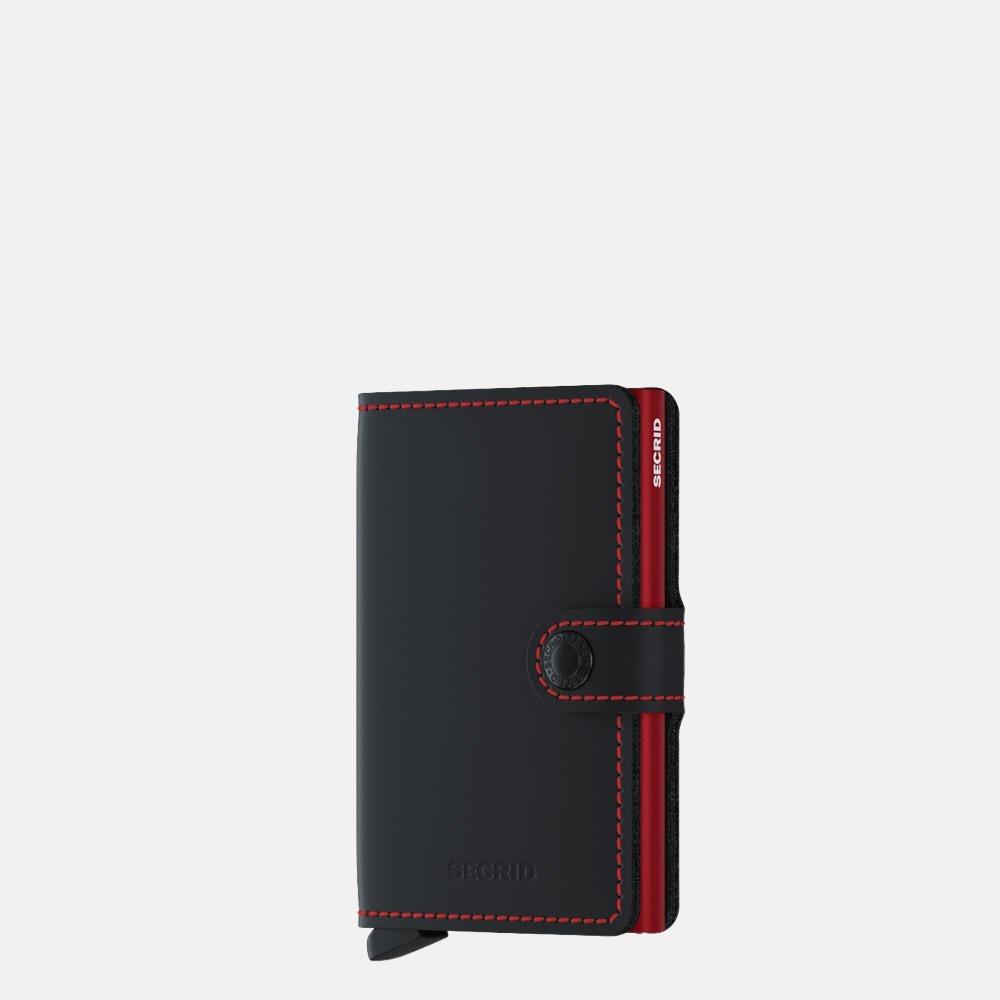 Secrid Miniwallet pasjeshouder matte black red bij Duifhuizen