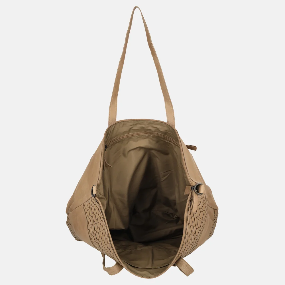 Enrico Benetti Sicily shopper lichttaupe bij Duifhuizen