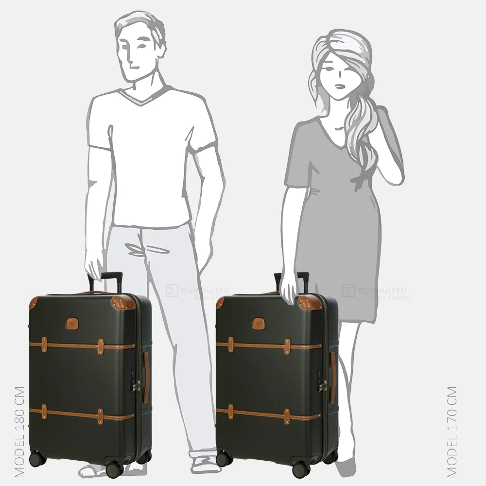 Bric's Bellagio trolley reiskoffer 70,5 cm olive bij Duifhuizen