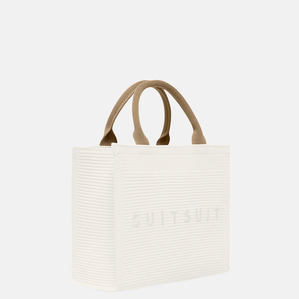 Suitsuit Fusion reistas/shopper mini white swan bij Duifhuizen