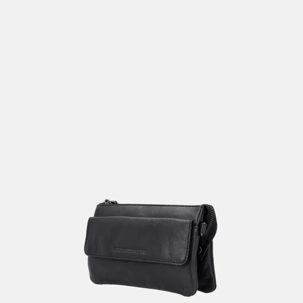 Hide & Stitches Porto crossbody tas black bij Duifhuizen