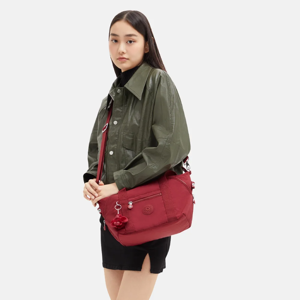 Kipling Art handtas mini funky red bij Duifhuizen