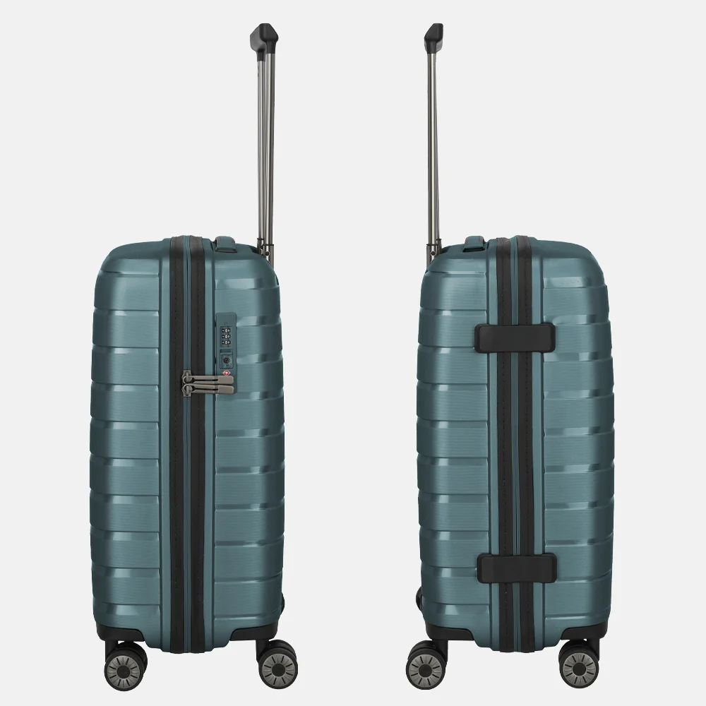 Travelite Air Base handbagage koffer slim 55 cm ice blue bij Duifhuizen