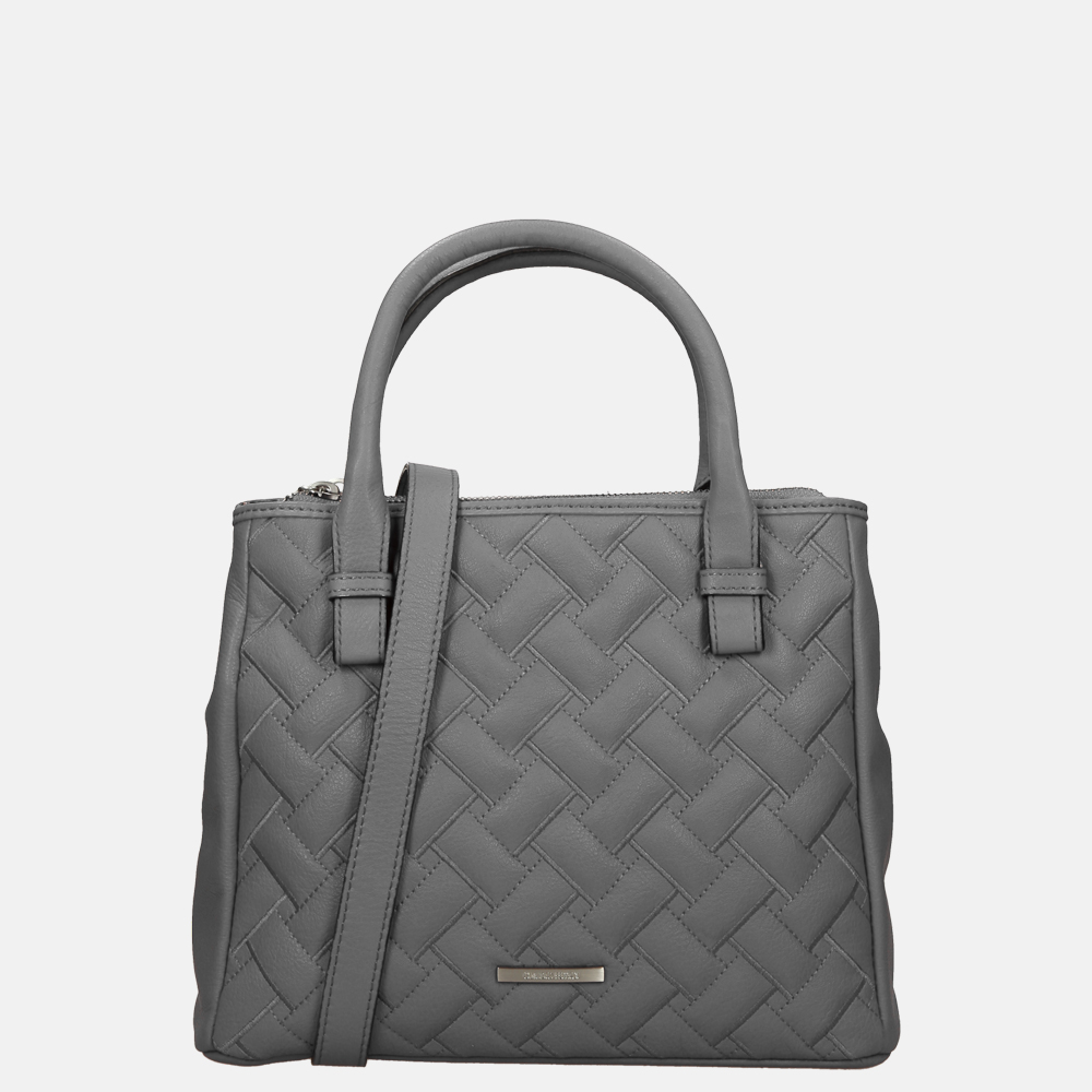 Claudio Ferrici Woven handtas grey bij Duifhuizen