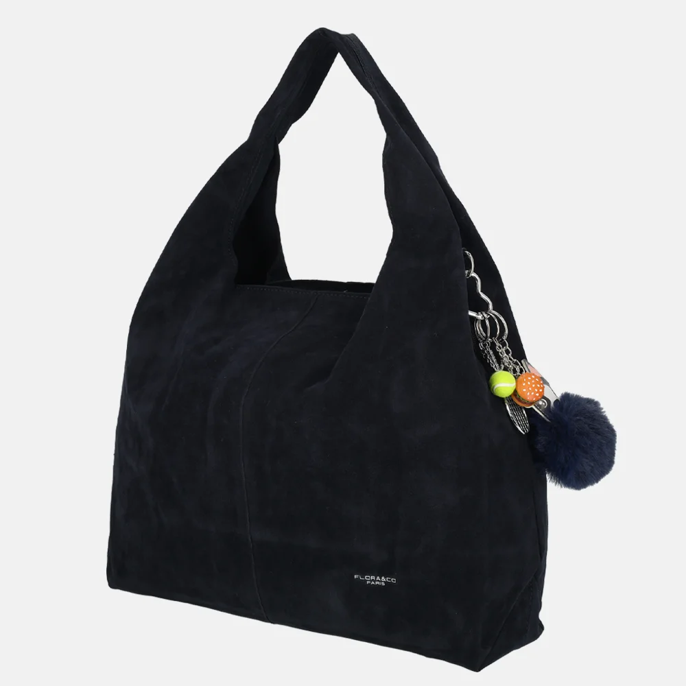 Flora & Co buideltas suedine navy bij Duifhuizen