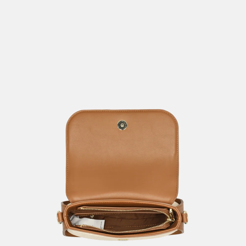 Valentino Bags Atena Re crossbody tas naturale/cuoi bij Duifhuizen
