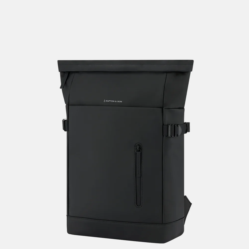 Kapten & Son Helsinki 2.0 rugzak 15 inch all black bij Duifhuizen